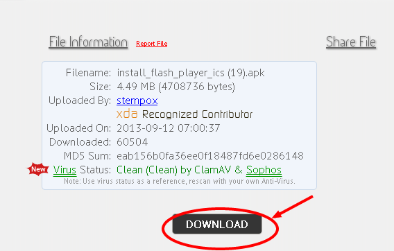 Cách cài đặt flash player Adobe trong Android 4.4, 4.3, 4.2, 4.1